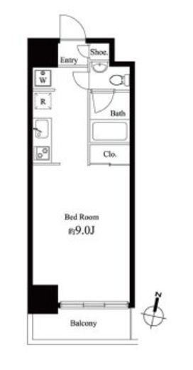 グレンパーク秋葉原イースト　601号室　間取り