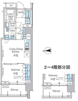 パークアクシス池田山　532号室　間取り