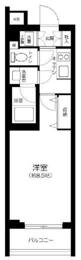 コンシェリア東京ザレジデンス　405号室　間取り