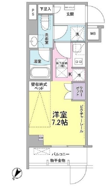 SIL西五反田（ベルファース西五反田）　106号室　間取り