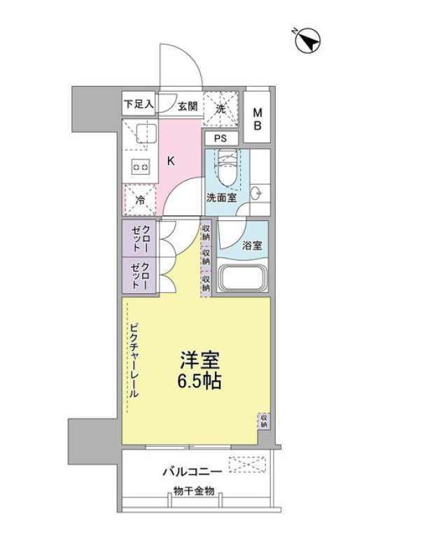 SIL西五反田（ベルファース西五反田）　702号室　間取り