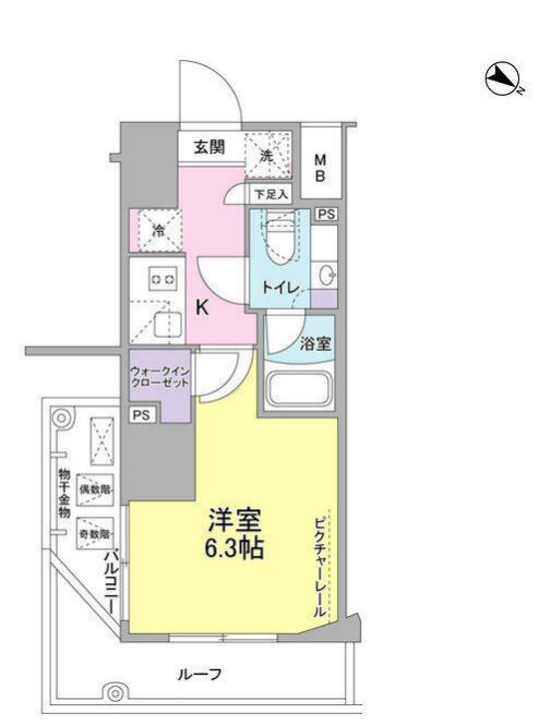 SIL西五反田（ベルファース西五反田）　608号室　間取り