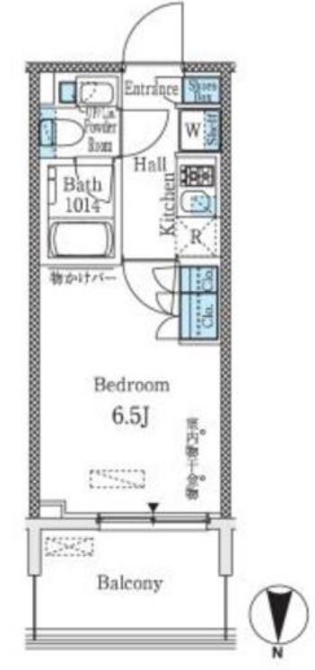 パークキューブ大井町レジデンス　1113号室　間取り