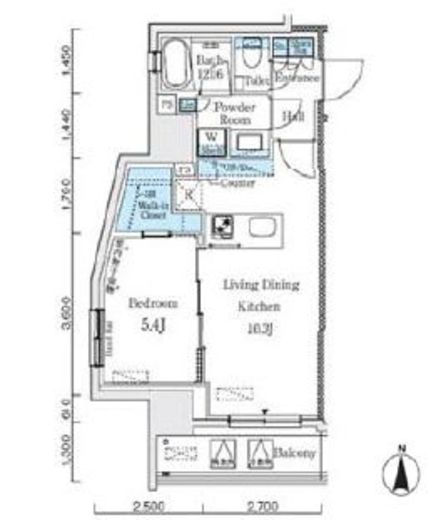 パークキューブ大井町レジデンス　306号室　間取り