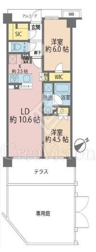 リビオ新宿ザ・レジデンス　112号室　間取り