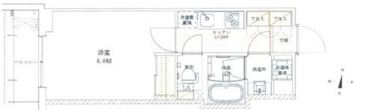 半蔵門レジデンス　1005号室　間取り