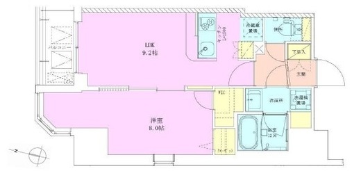 半蔵門レジデンス　404号室　間取り