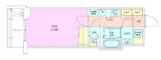 半蔵門レジデンス　605号室　間取り