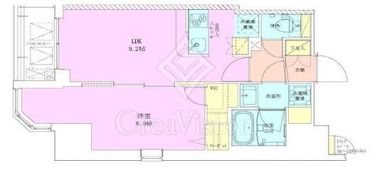 半蔵門レジデンス　804号室　間取り