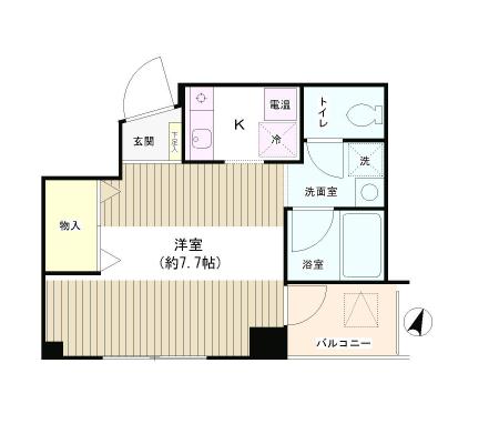 TKR神田多町　601号室　間取り