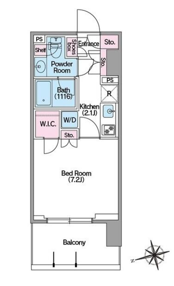 コンフォリア東新宿ステーションフロント　603号室　間取り