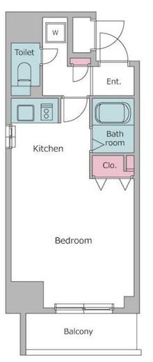 レジディア大井町　203号室　間取り