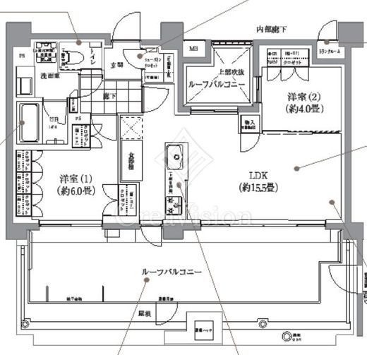 イニシアイオ武蔵小山　505号室　間取り