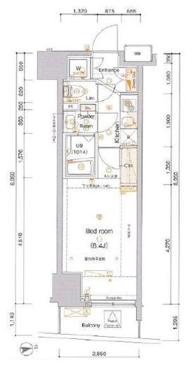 アルテシモアルド　902号室　間取り