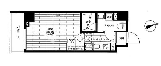 ステージグランデ早稲田　101号室　間取り