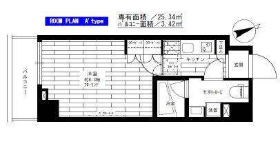ステージグランデ早稲田　403号室　間取り