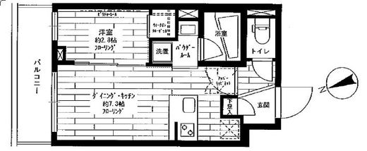 ステージグランデ早稲田　406号室　間取り