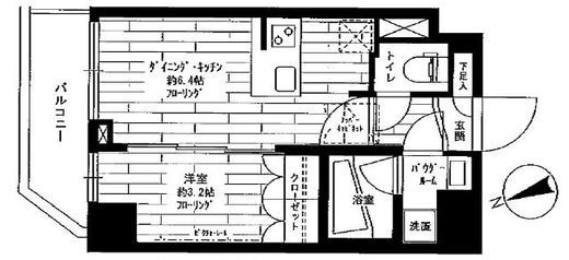 ステージグランデ早稲田　707号室　間取り