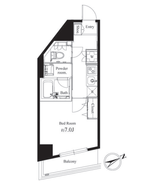 ハーモニーレジデンス早稲田　801号室　間取り