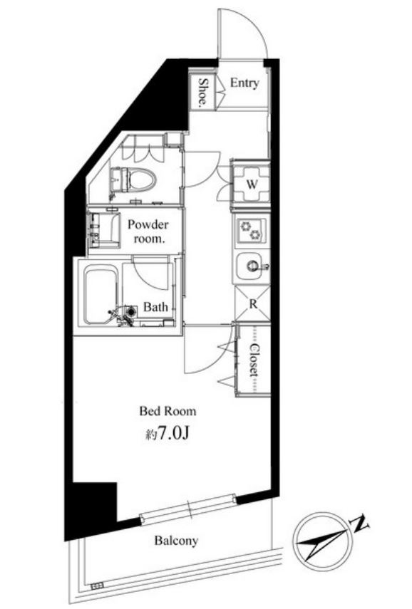ハーモニーレジデンス早稲田　401号室　間取り