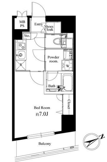 ハーモニーレジデンス早稲田　902号室　間取り