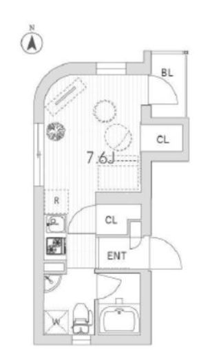 グランデュオ神楽坂　402号室　間取り