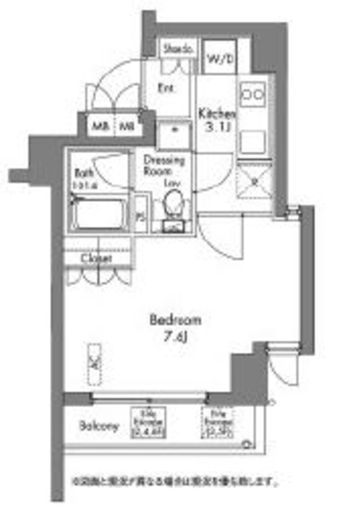 プラウドフラット神楽坂　410号室　間取り