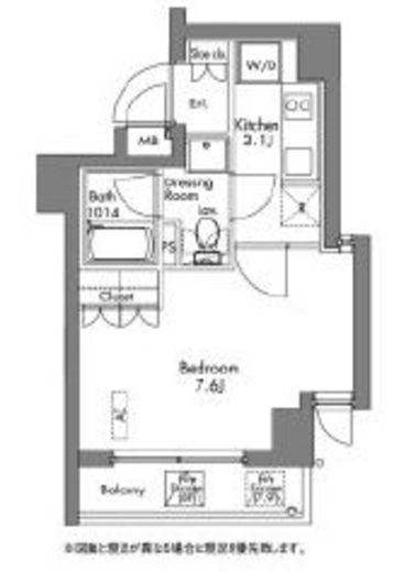 プラウドフラット神楽坂　706号室　間取り