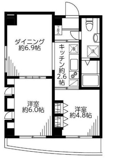 Ｆ．Ｓ．Ｃ．新宿マンション　314号室　間取り