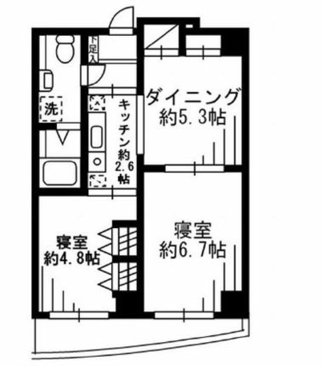 F.S.C.新宿マンション　413号室　間取り