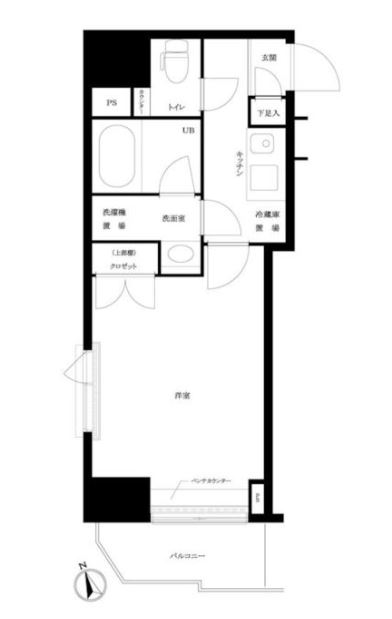 ルーブル新宿原町　203号室　間取り