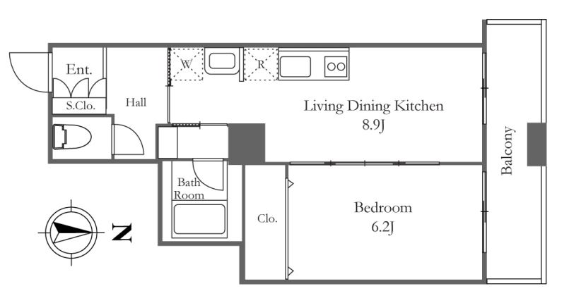 リバーシティ21イーストタワーズ10棟　1701号室　間取り