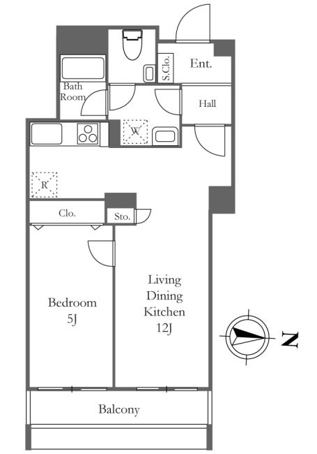 リバーシティ21イーストタワーズ10棟　1405号室　間取り