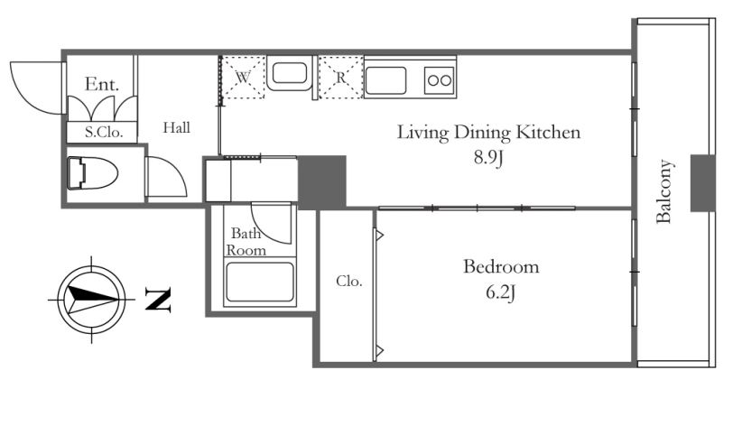 リバーシティ21イーストタワーズ10棟　3601号室　間取り