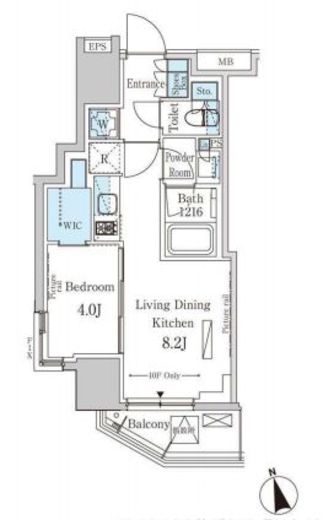 パークアクシス南青山七丁目　305号室　間取り