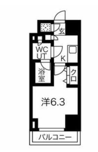 スパシエヴァロル品川荏原　202号室　間取り