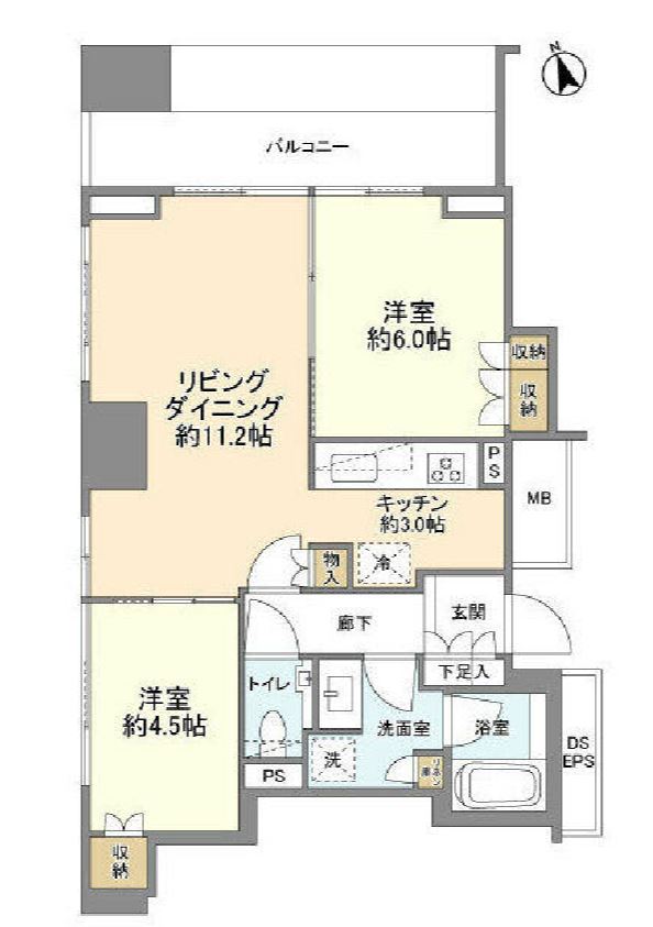 ザ・パークハウス新宿御苑　904号室　間取り