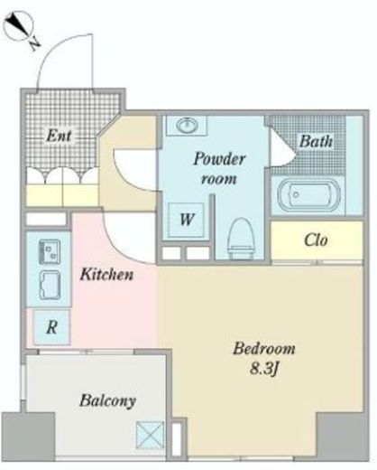 レジディア東日本橋　303号室　間取り