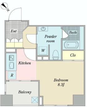 レジディア東日本橋　403号室　間取り