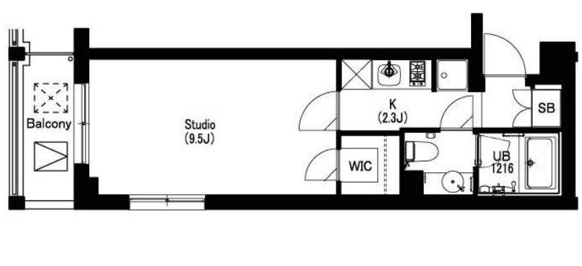 エスティメゾン武蔵小山Ⅱ　201号室　間取り