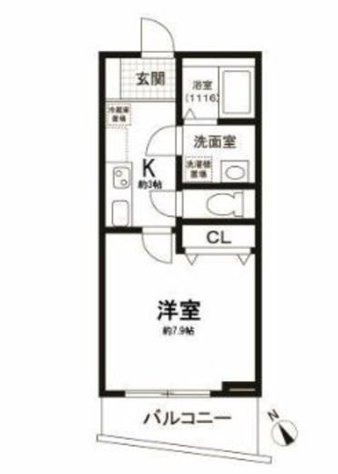 サンタグリュス武蔵小山　805号室　間取り