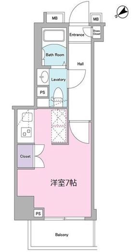 ログ武蔵小山　202号室　間取り