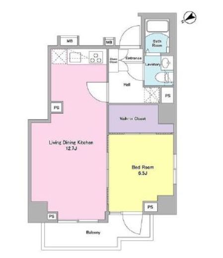 ログ武蔵小山　901号室　間取り