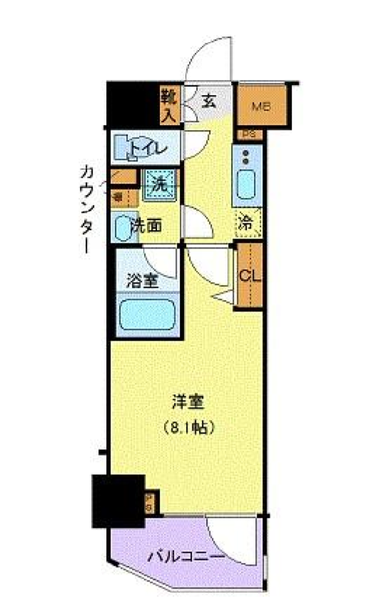 ジェノヴィア新宿御苑グリーンヴェール　202号室　間取り