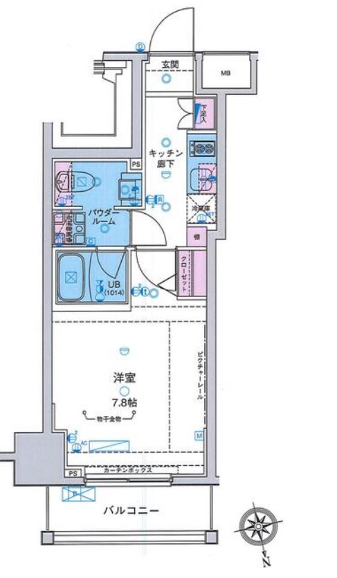 ジェノヴィア新宿御苑グリーンヴェール　204号室　間取り