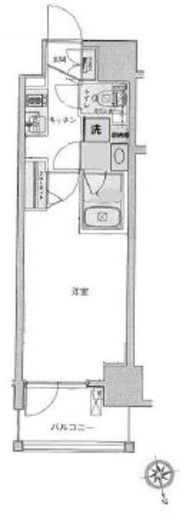 ジェノヴィア新宿御苑グリーンヴェール　11F2号室　間取り
