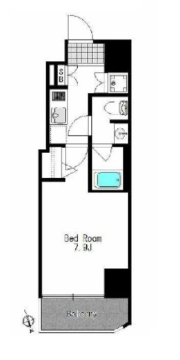 ジェノヴィア新宿御苑グリーンヴェール　1305号室　間取り