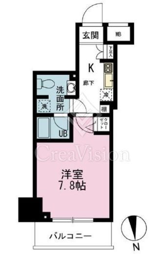 ジェノヴィア新宿御苑グリーンヴェール　604号室　間取り