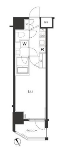 ジェノヴィア新宿御苑グリーンヴェール　904号室　間取り