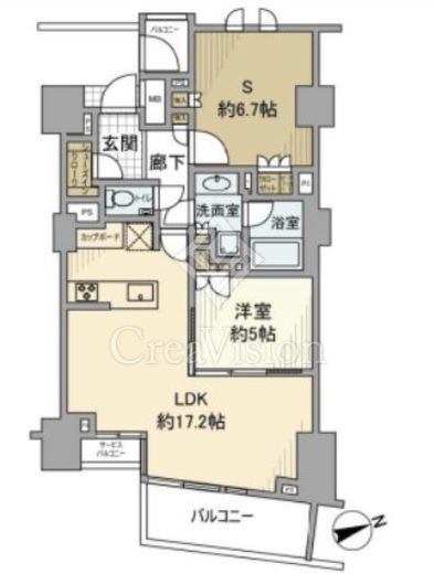ディアナガーデン西麻布　2F2号室　間取り